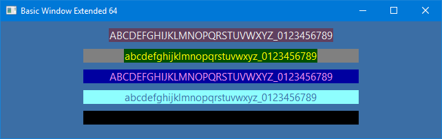 Basic Window Extended 64